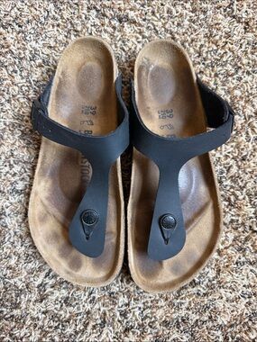 Birkenstock Black Thong Sandals for Women